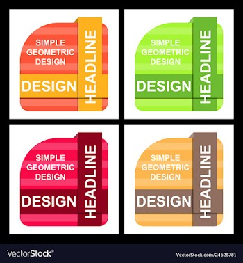 Abstract paper infografics internal and external vector image