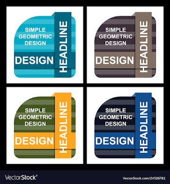 Abstract paper infografics internal and external vector image