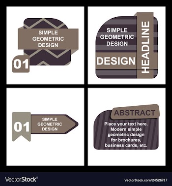 Abstract paper infografics internal and external vector image