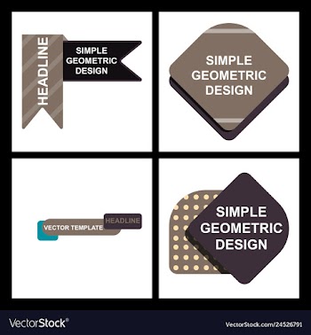Abstract paper infografics internal and external vector image