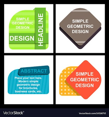 Abstract paper infografics internal and external vector image