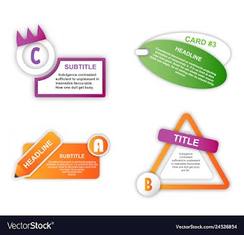 Abstract paper infografics internal and external vector image