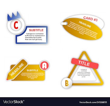 Abstract paper infografics internal and external vector image