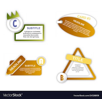 Abstract paper infografics internal and external vector image