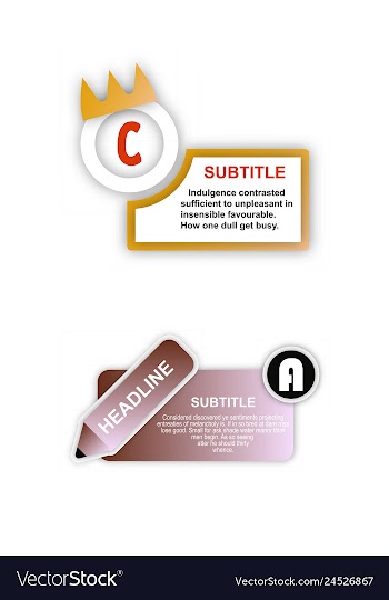 Abstract paper infografics internal and external vector image
