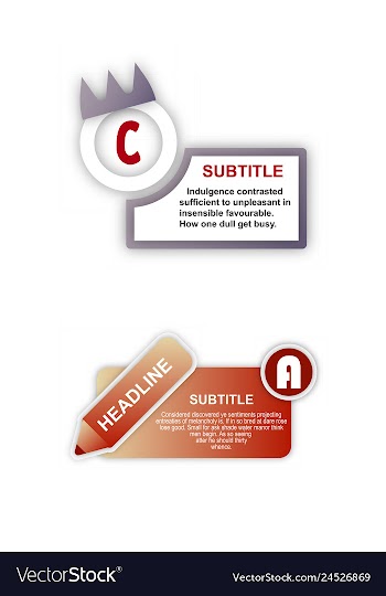 Abstract paper infografics internal and external vector image