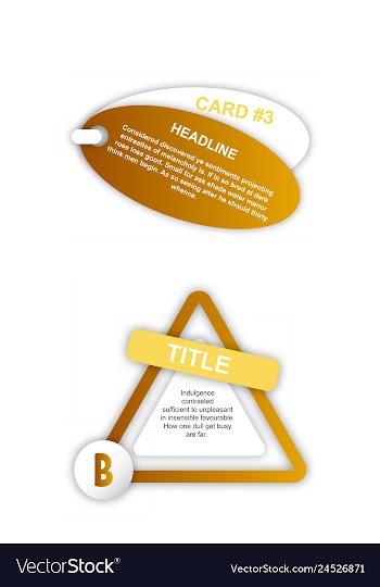Abstract paper infografics internal and external vector image