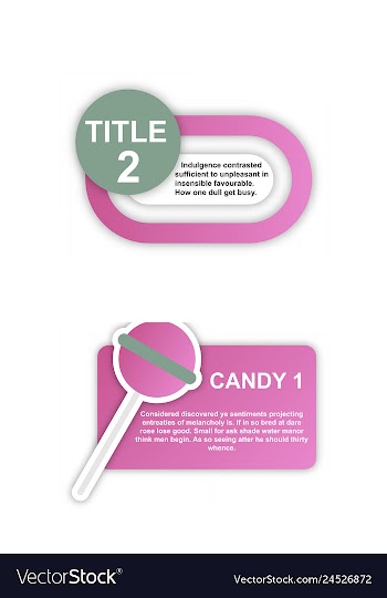 Abstract paper infografics internal and external vector image