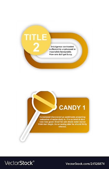 Abstract paper infografics internal and external vector image