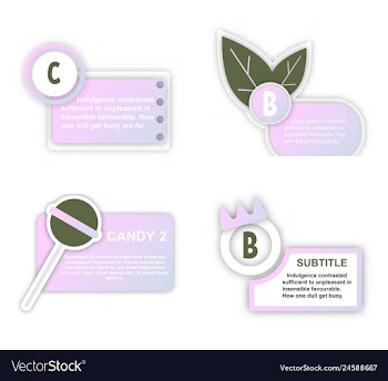 Abstract paper infografics internal and external vector image