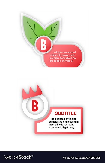 Abstract paper infografics internal and external vector image