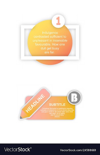 Abstract paper infografics internal and external vector image