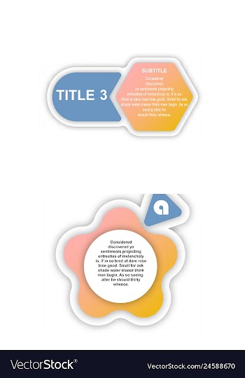 Abstract paper infografics internal and external vector image