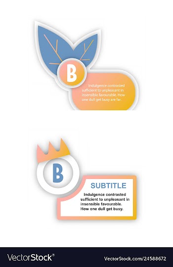 Abstract paper infografics internal and external vector image