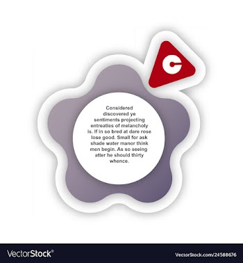 Abstract paper infografics internal and external vector image