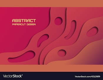 abstract papercut background desing in minimalist