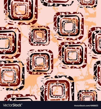 Abstract pattern with squares on a beige vector image