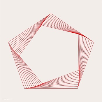 Abstract pentagon geometric element vector | Free stock vector - 486968