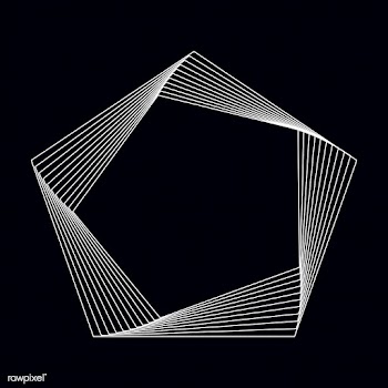 Abstract pentagon geometric element vector | Free stock vector - 487140