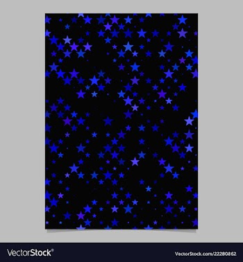 Abstract pentagram star pattern background flyer vector image