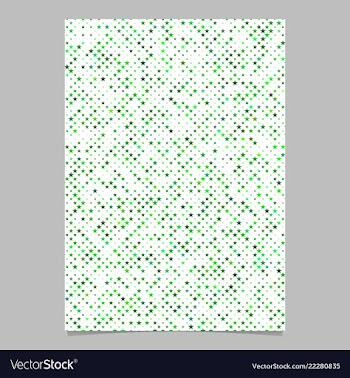Abstract pentagram star pattern page template vector image