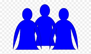 Abstract People Blue 2 Clip Art - Clip Art