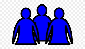 Abstract People Blue Clip Art At Clker - Blue People Clipart