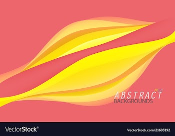 Abstract pink and yellow colors vector image