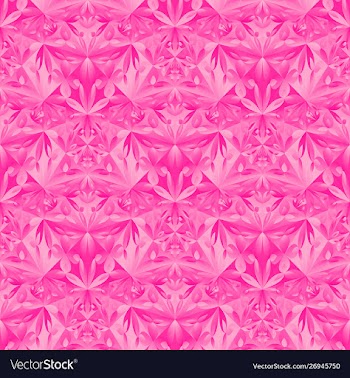 Abstract pink geometrical floral pattern vector image