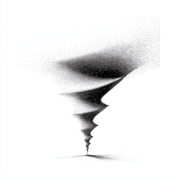 Abstract Pointillist Vortex