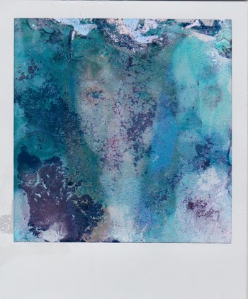 Abstract Polaroid Photo in Shades of Blue · Free Stock Photo