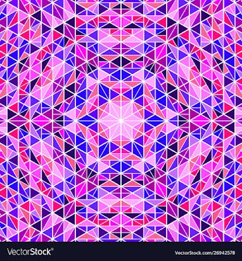 Abstract polygonal colorful radial pattern mosaic vector image