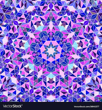 Abstract polygonal dynamic round tiled pattern vector image