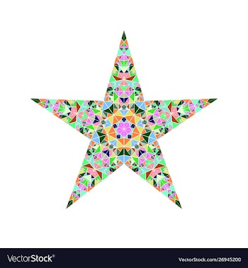 Abstract polygonal geometrical colorful triangle vector image