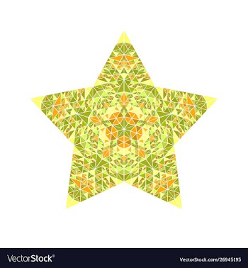 Abstract polygonal geometrical isolated tiled vector image