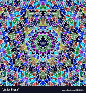 Abstract polygonal geometrical triangle mosaic vector image
