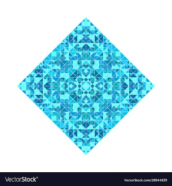 Abstract polygonal triangular mosaic diagonal vector image