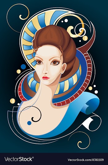 Abstract Portrait of a Girl vector image