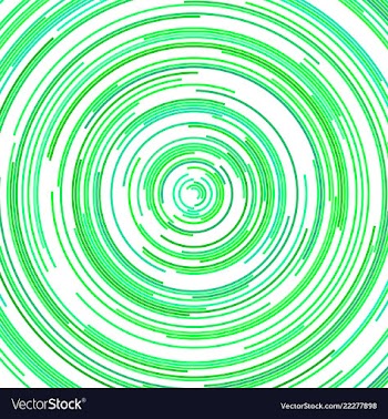 Abstract psychedelic background from half circles vector image