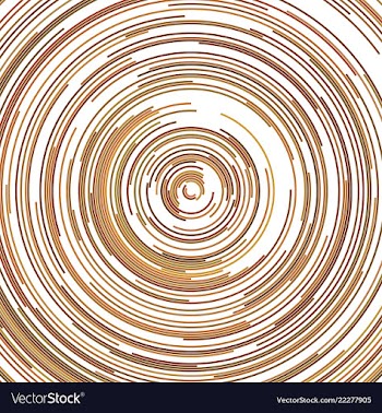Abstract psychedelic background from half rings vector image