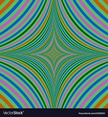 Abstract psychedelic quadratic background design vector image