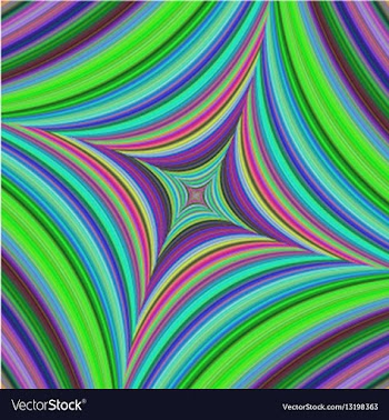 Abstract psychedelic quadratic background design vector image