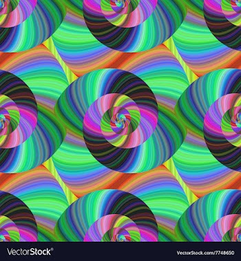 Abstract psychedelic seamless swirl pattern vector image