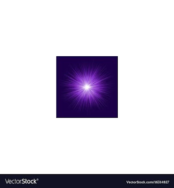 Abstract purple blast design on dark background vector image