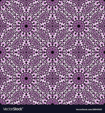Abstract purple bohemian stone mosaic ornament vector image