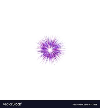 Abstract purple explosion design background vector image