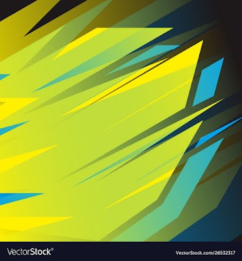 Abstract racing stripes background yellow and vector image