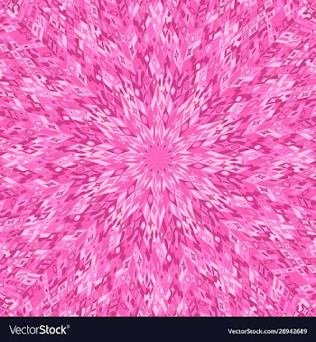 Abstract radial tiled mosaic background - colorful vector image