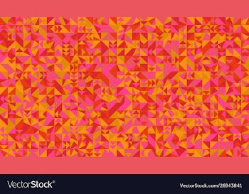 Abstract random chaotic triangular mosaic pattern vector image