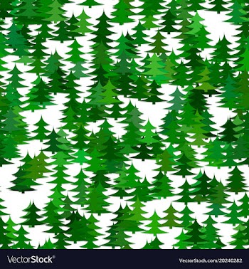 Abstract random pine tree pattern background vector image